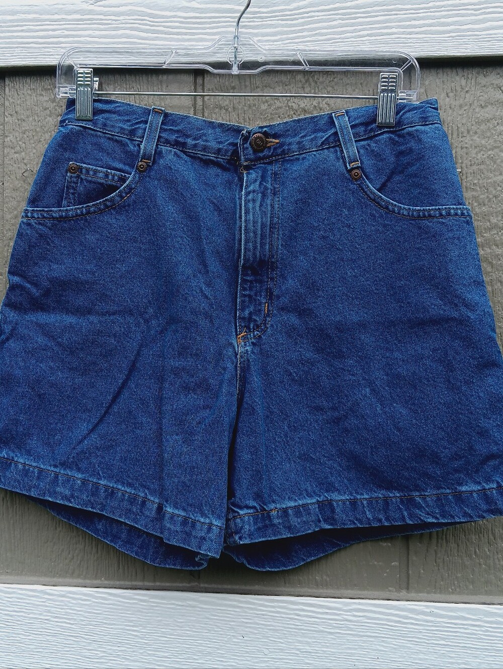 Vintage 90's NO BOUNDARIES High Waisted Denim Jean Shorts Size 11/12 Waist 28"